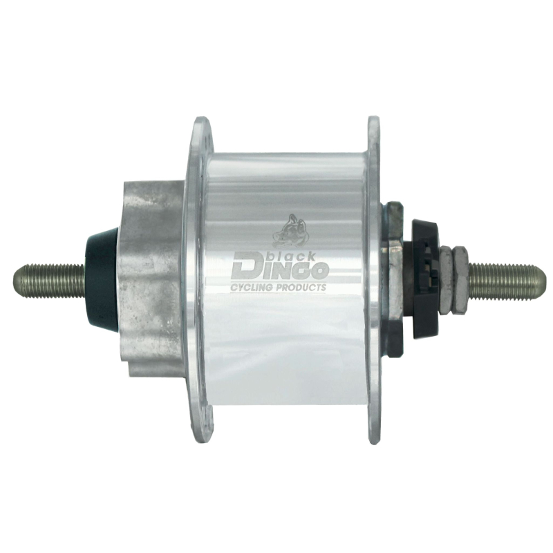 Artikelbild zu BDCP Nabendynamo 3/1 mit GW 6-Loch silber 36Lo 100mm, StVZO