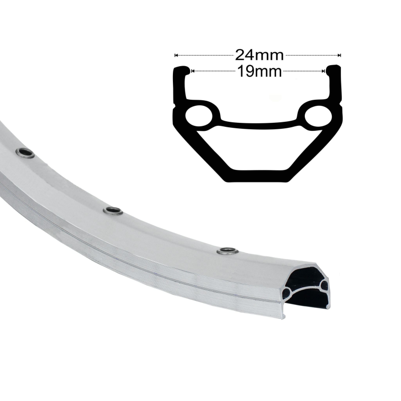 Artikelbild zu Felge 26'' 19-559 VUELTA Cut19 silber 36 Loch m.Ösen geschliffen VL 8,5