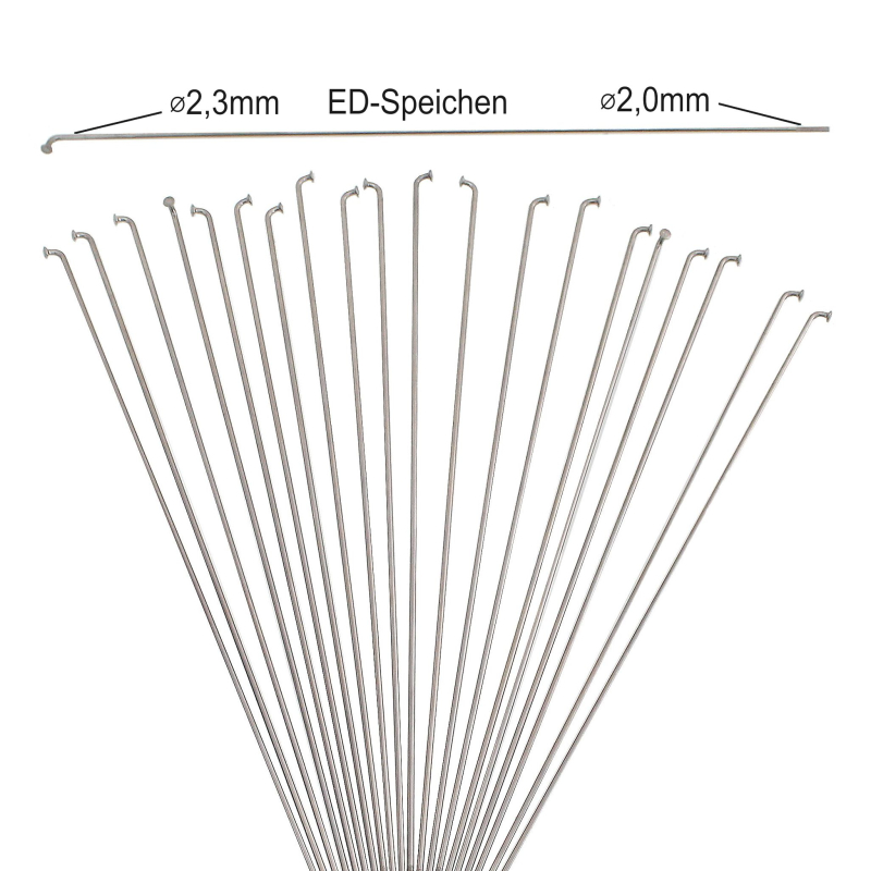 Artikelbild zu Speichen ED Nirosta silber