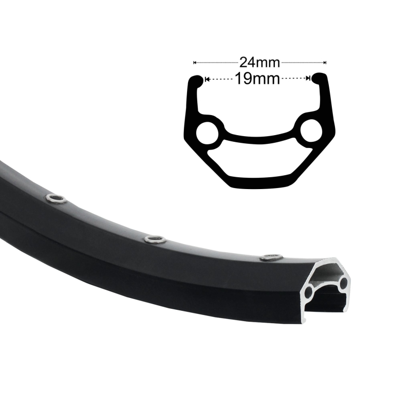 Artikelbild zu Felge 28'' 19-622 REM19 schwarz 36 Loch m.�sen Disk VL 8,5 ohne Dekor