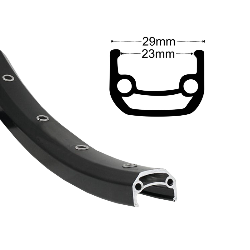 Artikelbild zu Felge 26'' 23-559 MACH 1 schwarz 32 Loch m.�sen Disk VL 8,5