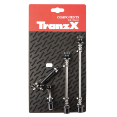 Tranz-X Schnellspanner-Set mit Diebstahlschutz Aluminium schwarz