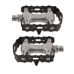 Pedale MTB PL-1063 Aluk�fig gedichte, verchromte CrMo-Achse schwarz