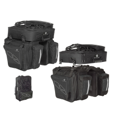 M-Wave Dreifachpacktasche Amsterdam schwarz/silber ca 60 ltr