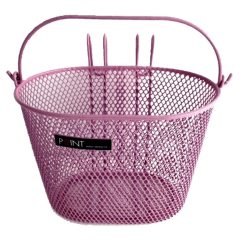 Point Vorderrad-Kinderkorb Rosa 25x16x16 cm zum Einh�ngen engmaschig