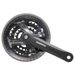 Shimano Kurbelgarnitur Acera 42/32/22 175 mm mit Kettenschutz, FC-M361, 7-8 Fach ,4-kant schwarz
