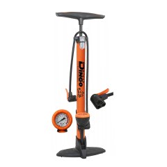 Black Dingo Hochdruck Standpumpe 11 Bar orange Aluminium mit Manometer