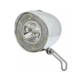 Union LED Batterie Scheinwerfer UN-4915 20 Lux mit STVZO chrom