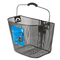 M-Wave Lenkerkorb l�nglich engmaschig 23x31,5x24,5 cm mit Halter