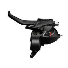 Shimano S+B-Hebel ST-EF 41 schwarz 3-fach links, V-Brake 2-Finger, 1800 mm