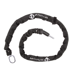 M-Wave Einsteckkette f�r Rahmenschloss , mit Kette (5,5 x 5,5 x 1 400mm) schwarz
