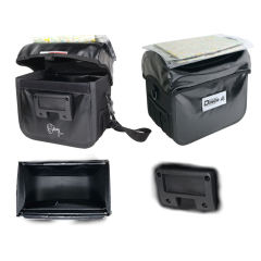 BDCP Lenkertasche Rainforest mit Kartenfach & Platte f�r Klickfix System schwarz