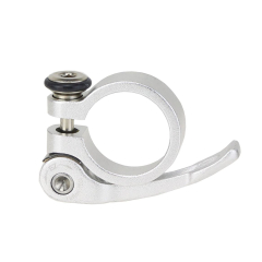 Sattelst�tz-Klemmring Alu 31,8mm mit Schnellspanner Silber