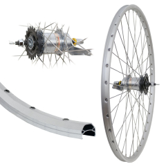 B�rwinkels 28 Zoll Hinterrad 19-622 CUT19 mit �sen Shimano Nexus 3 Gang R�cktritt mit Zubeh�r Speichen Silber