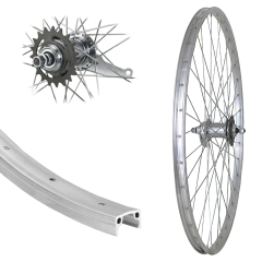 B�rwinkels 26 Zoll Hinterrad 19-559 Basic Ventura 1-Gang R�cktritt Nabe Zahnkranz Speichen Silber