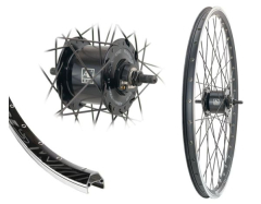 B�rwinkels 28 Zoll Vorderrad 19-622 DMC19 schwarz f�r Felgenbremse mit �sen 36L BDCP Nabendynamo 6V/3W Mutter Speichen Nirosta 2mm schwarz