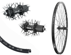 B�rwinkels 27,5 Zoll Hinterrad 21-584 DH21 schwarz Disk mit �sen 32L BDCP MT818 Centerlock Disc 8-11-Fach Schnellspanner schwarz Speichen Nirosta 2mm schwarz