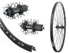 B�rwinkels 28 Zoll Hinterrad 19-622 DH19 schwarz Disk mit �sen 36L BDCP MT818 Centerlock Disc 8-11f Schnellspanner schwarz Speichen Nirosta 2mm schwarz