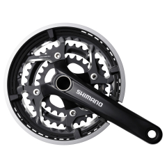 Shimano Kurbelgarnitur FC-T551 3x10 Gang 175mm 48-36-26Z schwarz mit Kettenschutz inkl SM-BB52
