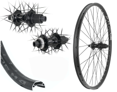 B�rwinkels 29 Zoll 30-622 Hinterrad DH30 schwarz Disk mit �sen 32 Loch TC500B Centerlock Disc 148/12 Steckachse 12 Fach MicroSpline Speichen schwarz