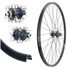 Aggro-X 28 Zoll Hinterrad 21-622 B21 Disc mit �sen M7110B 12 Fach Centerlock Disc 142/12mm Speichen schwarz