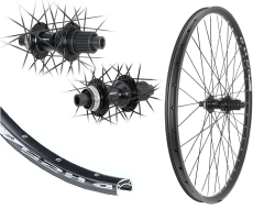 B�rwinkels 29 Zoll Hinterrad 25-622 DH25 Shimano TC500 Centerlock Disc Steckachse 142/12 12 Fach MicroSpline Speichen schwarz