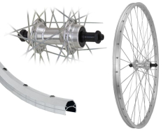 B�rwinkels 28 Zoll Hinterrad 19-622 DMC19 mit �sen ECO Alu 7 Fach Schraubzahnkranz Schnellspanner Speichen Silber