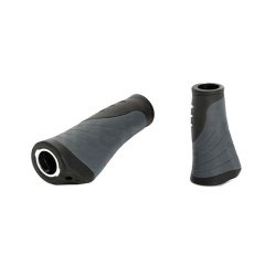 XLC Griffe Ergonomic GR-S04 /grau, 135/92mm Schraubensicherung schwarz